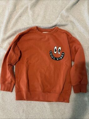 Zara Rust 'Cool Vibes' Crewneck Sweatshirt s9